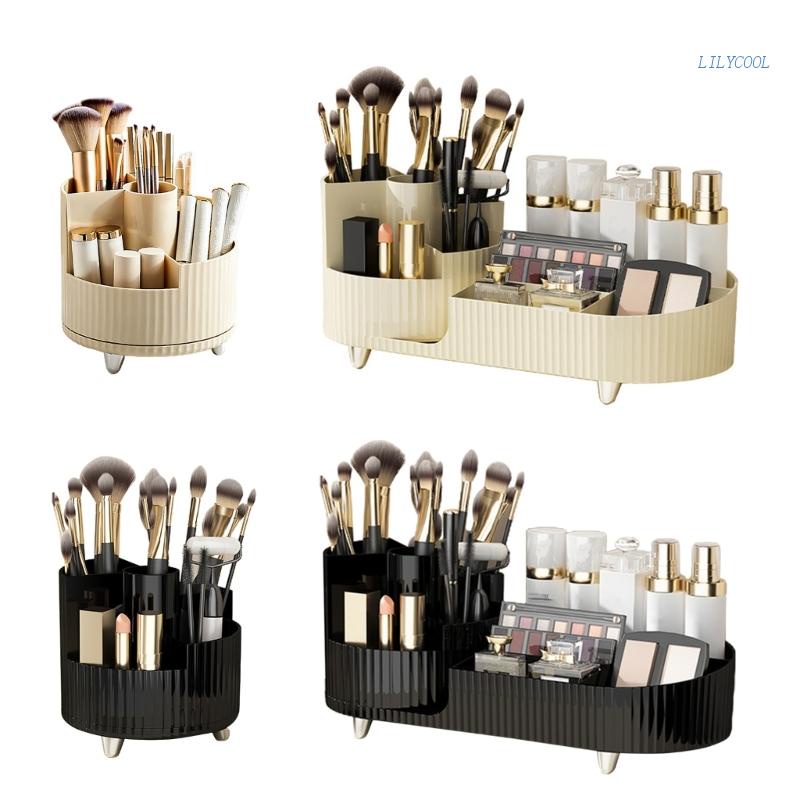 [CH *] Hộp Đựng Cọ Trang Điểm Phấn Mắt Son Môi Đa Năng Có Thể Xoay Dành Cho Thanh Thiếu Niên