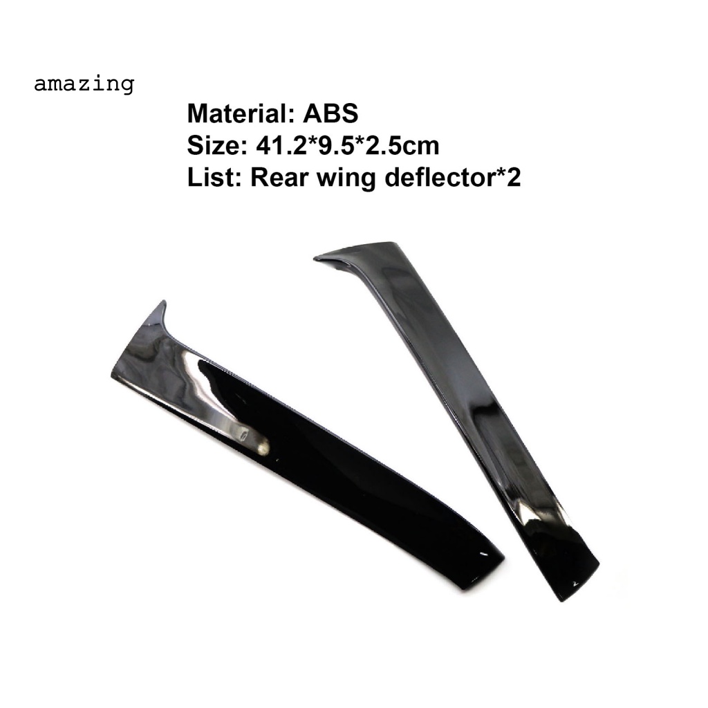 Set 2 Cánh Gió Màu Đen Bóng Chống Ăn Mòn Chống Ăn Mòn Cho VW Golf 7 Wagon 14-17