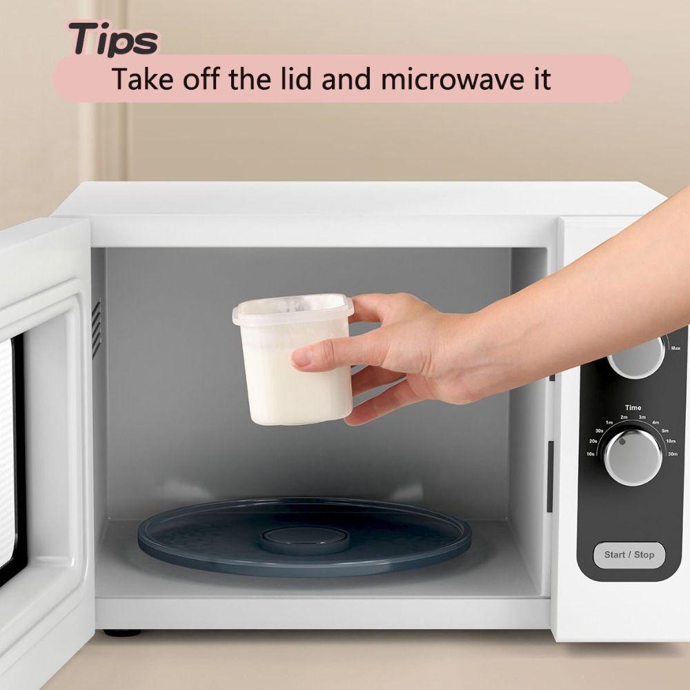 CONOPERY Hộp đựng thực phẩm Đông Lạnh An Toàn Cho Bé Có Nắp Nhựa Dùng Được Trong Lò Vi Sóng &amp; Rửa