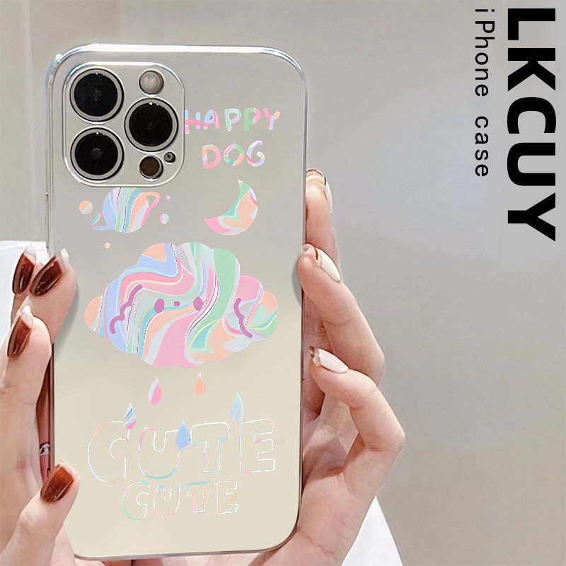 Ốp Điện Thoại Silicon TPU Mềm Mạ Điện Dễ Thương Chống Sốc Cho IPhone 11 14 13 12 Pro XS Max Casing XR X 8 7 6S Plus