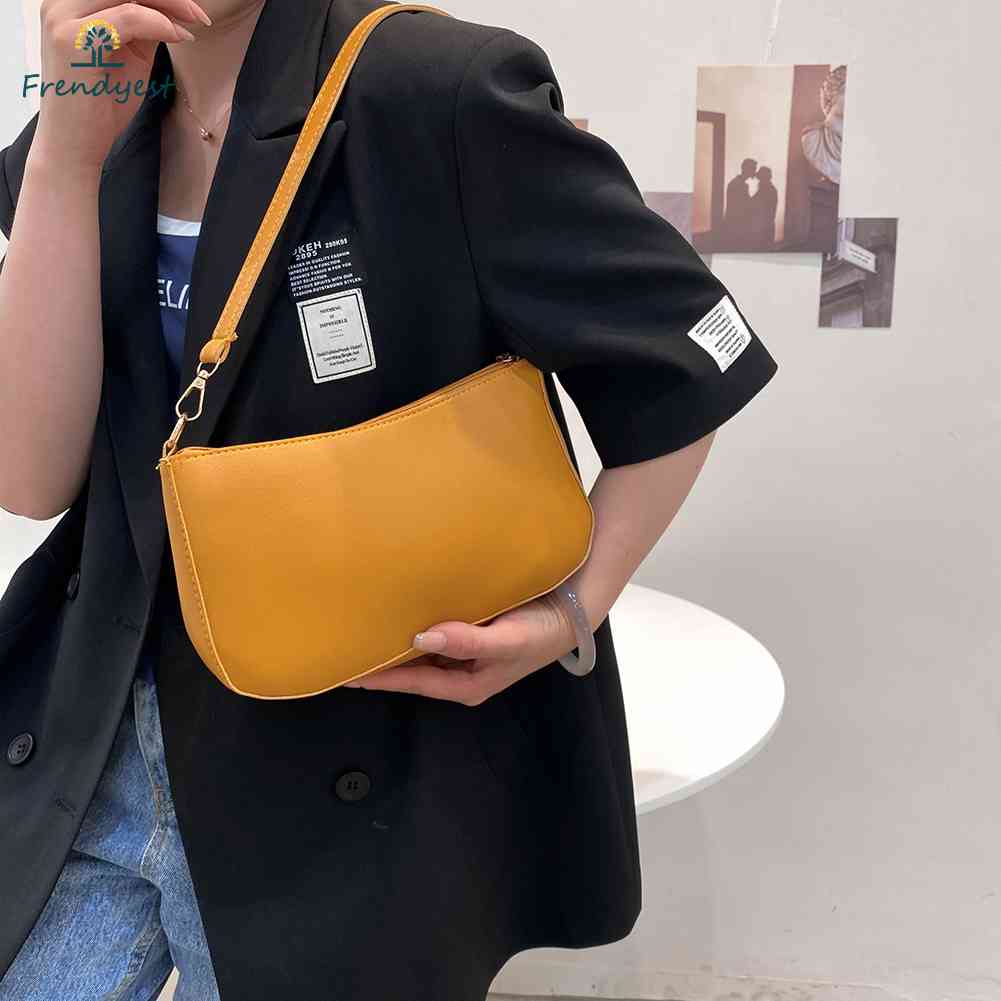Túi Xách Da PU Kẹp Nách Phong Cách Vintage