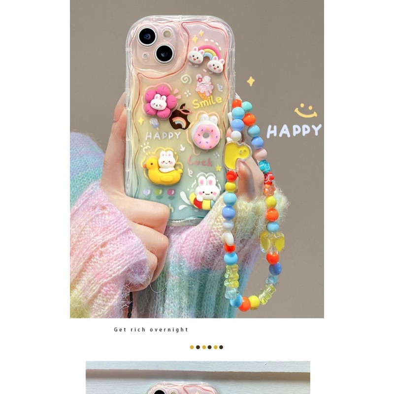 Ốp Điện Thoại Hình Thỏ Dễ Thương Cho IPhone 13 11 12 14promax | BigBuy360 - bigbuy360.vn