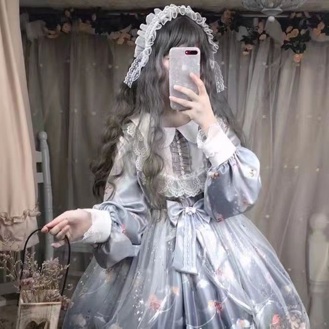 Đầm lolita Thời Trang Thu Đông Xinh Xắn Dành Cho Nữ