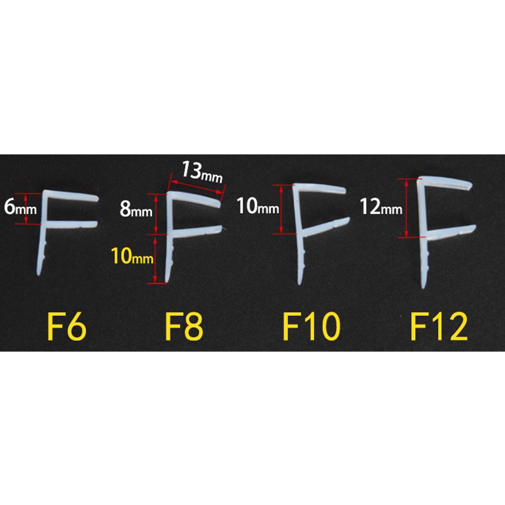 Dải Silicone 2M 6 / 8 / 10 / 12mm Bọc Mép Cửa Phòng Tắm Hình Chữ F / U