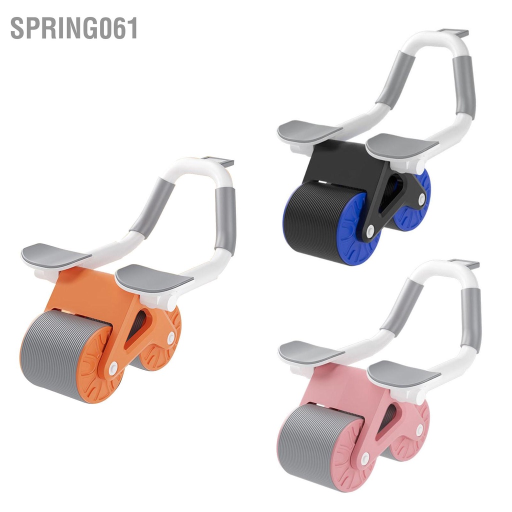 Bánh xe tập bụng tự động phục hồi cuộn cơ bụng đào tạo cơ bụng hiện vật bụng mỏng hỗ trợ khuỷu tay tập thể dục thiết bị thể thao 【spring061】