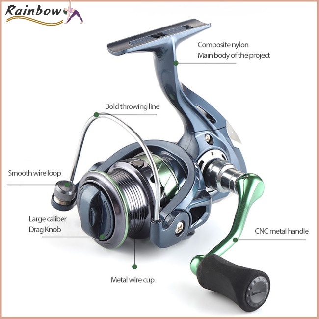 Máy Câu Cá Mh1500s / 2500s / 3500s Max Drag 8kg / 10kg 14bb 5.2: 1