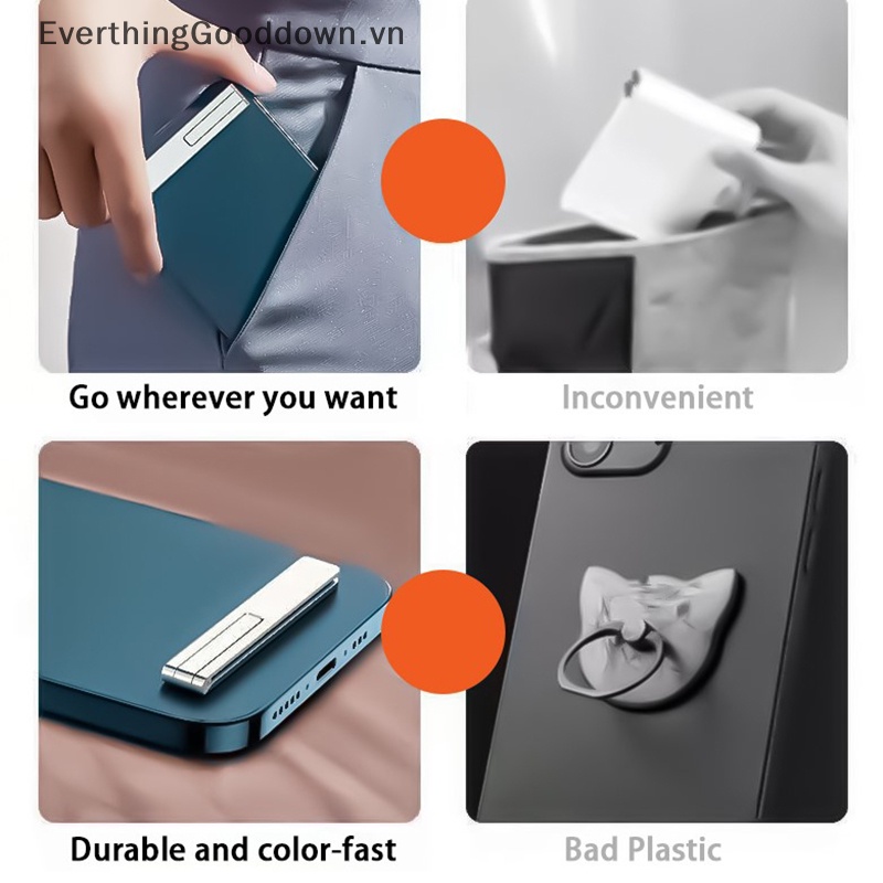 Everthingooddown Giá Đỡ Điện Thoại Bằng Kim Loại Nam Châm Siêu Mỏng Có Thể Gập Lại 2023 vn
