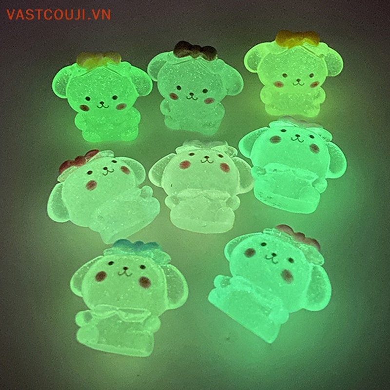 Bộ 2 Đồ trang trí Chú Chó Cinnamon Phát Sáng Dùng Trang Trí Tiểu Cảnh