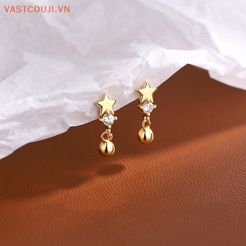 Bộ 2 Khuyên Tai Đính Đá Thời Trang Nữ Tính