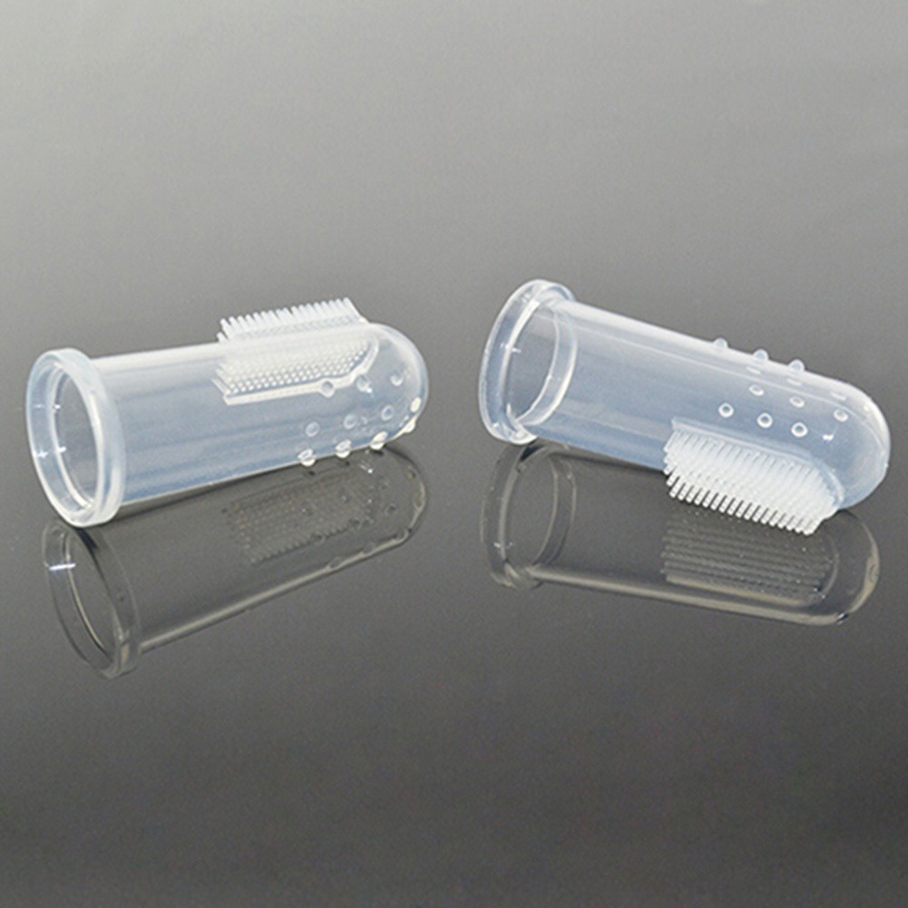 Bàn Chải Đánh Răng Bằng Silicon Mềm Đeo Ngón Tay Cho Thú Cưng