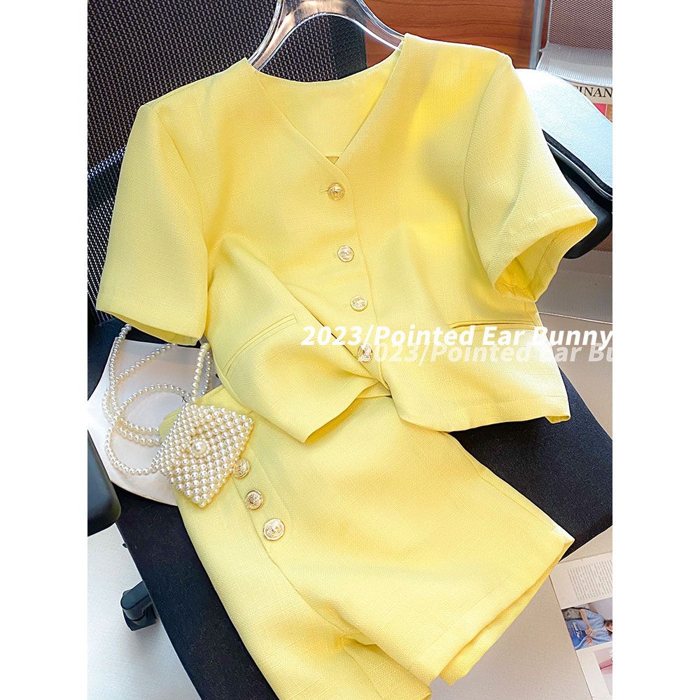 Set Áo Vest Và Quần Dài Phong Cách Châu Âu Thời Trang Sang Trọng Cho Nữ