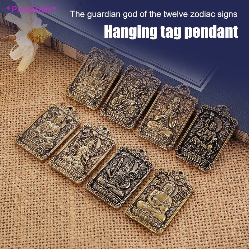 Mặt Dây Chuyền Hình Phật Bằng Đồng Thau Cứng Phong Cách Trung Hoa Mới