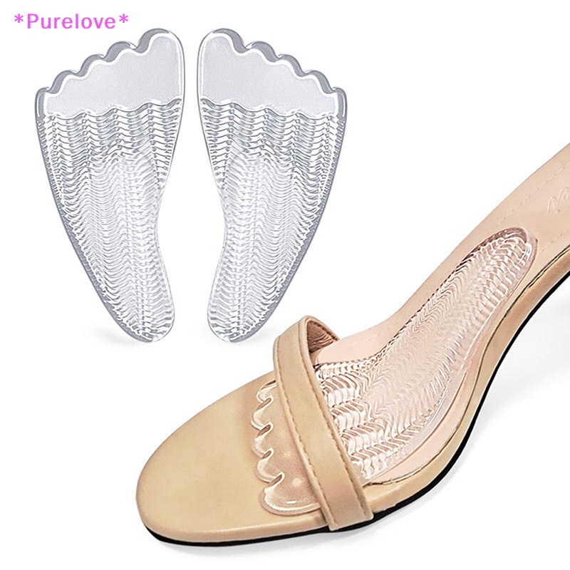 1 Cặp Miếng Lót Giày Bằng Silicone Chống Trượt Tiện Lợi