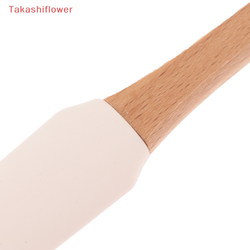 1 Dụng Cụ Làm Bánh Bằng Silicone Cán Gỗ Có Thể Tháo Rời
