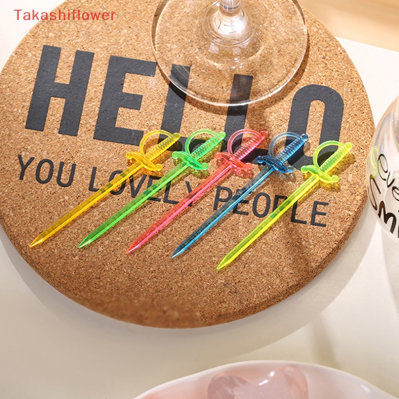 Set 50 / 100 Nĩa Ăn Trái Cây Họa Tiết Hoạt Hình Dễ Thương Cho Bé