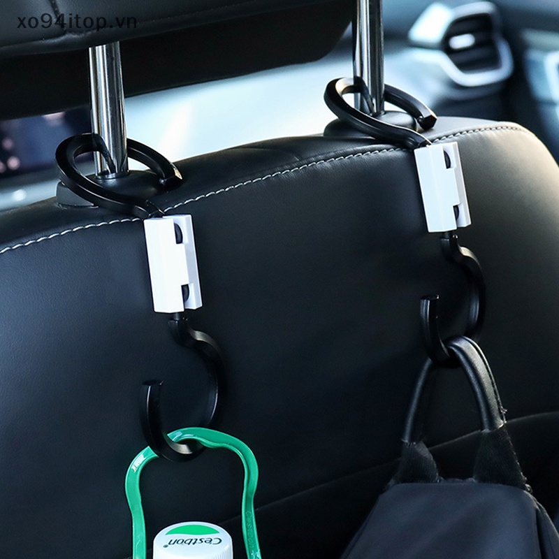 Xoitop Móc Treo Quần Áo Gắn Ghế Tựa Đầu Xe Hơi Bằng ABS Có Thể Điều Chỉnh Xoay 6Kg