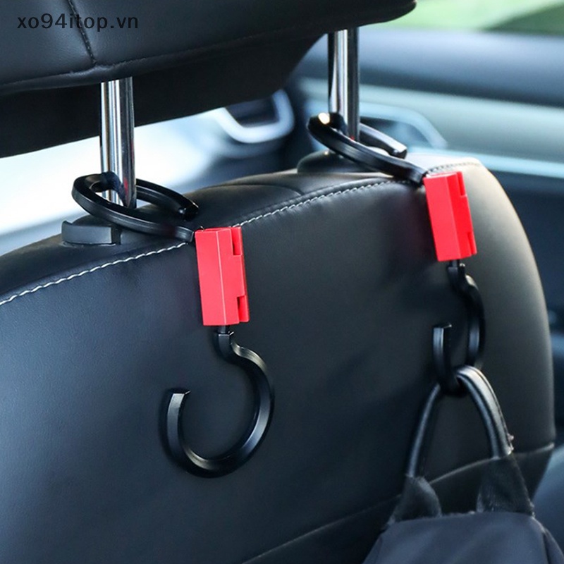 Xoitop Móc Treo Quần Áo Gắn Ghế Tựa Đầu Xe Hơi Bằng ABS Có Thể Điều Chỉnh Xoay 6Kg