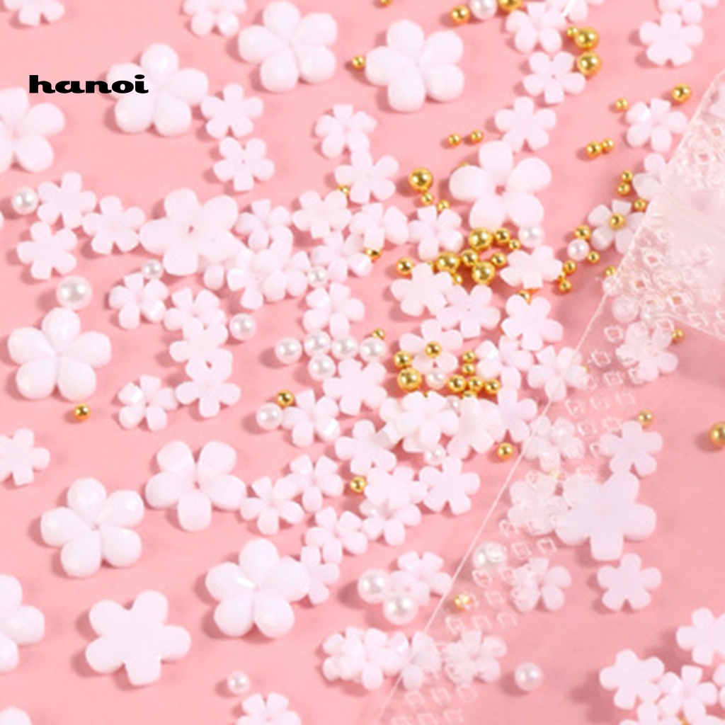 1 Gói Hoa Nhựa Trang Trí Móng Tay Nghệ Thuật Cho Nữ