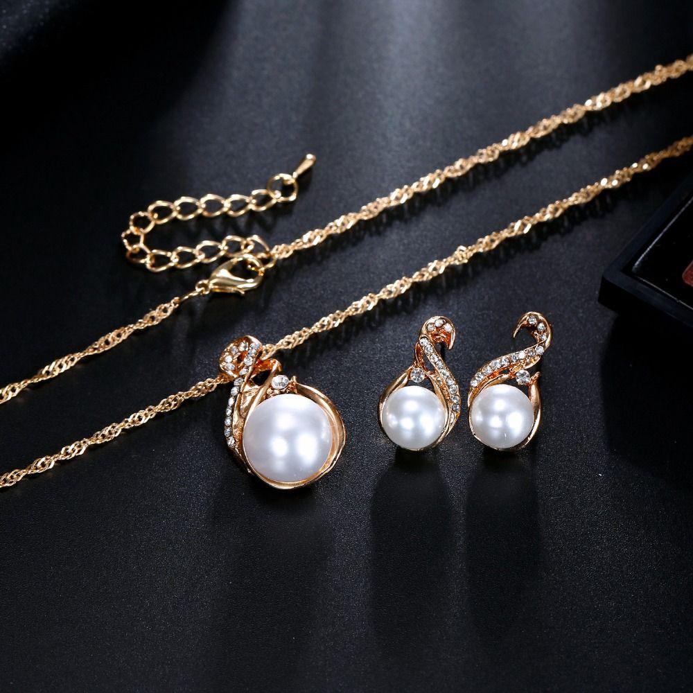 Bộ Trang Sức Cô Dâu Hình Giọt Nước Thời Trang|Bông Tai HợP Kim DạNg DàI Xinh XắN