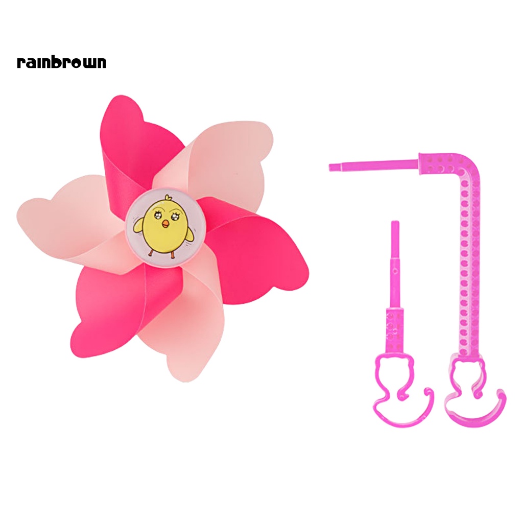 &lt; Rainbrown &gt; Quạt Gió Tua Rua Dài / Ngắn Nhiều Màu Sắc Thông Dụng Gắn Tay Lái Xe Đạp Trẻ Em Tricyc