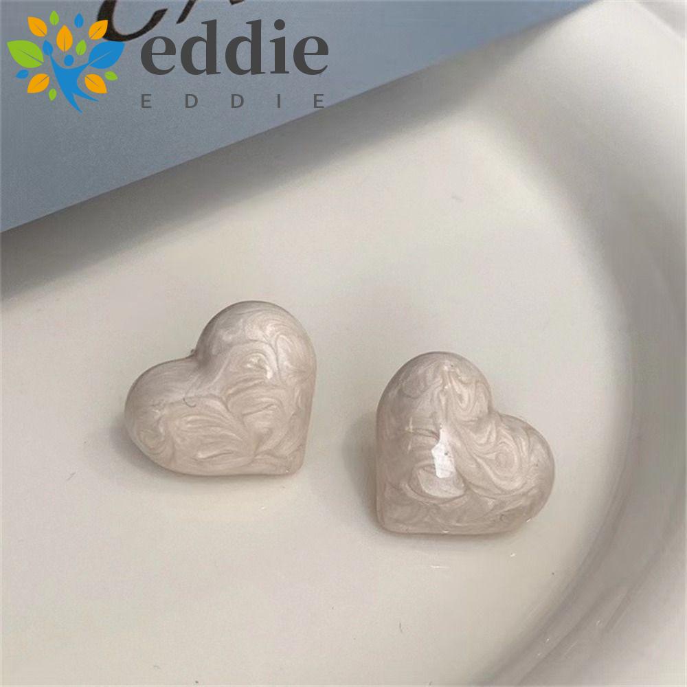 Bông Tai 26Eddie Y2K Trái Tim Đính Đá Xanh Dương Thanh Lịch Phong Cách Hàn Quốc