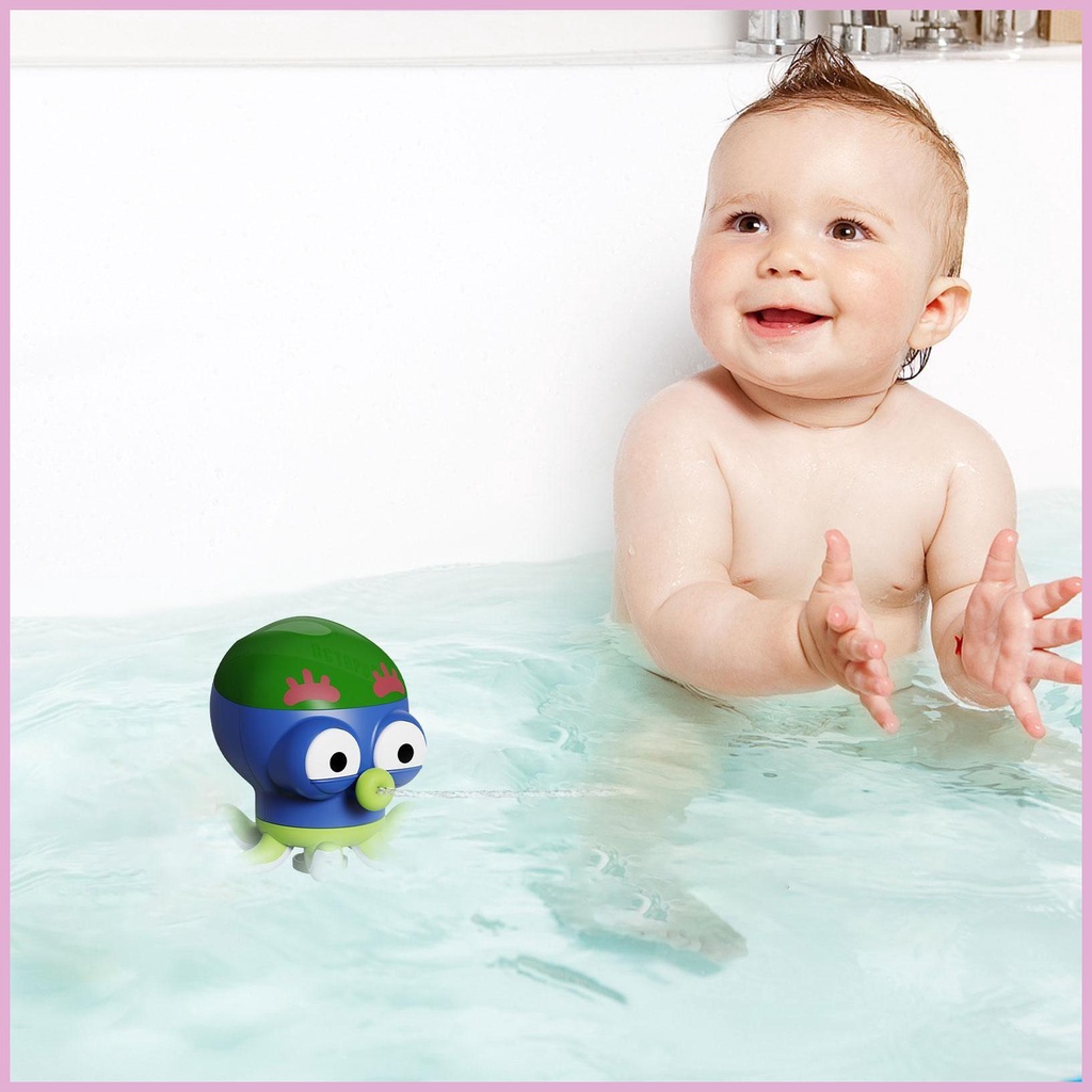 Đồ Chơi Bồn Tắm 2 Chế Độ Nước Hình Bạch Tuộc Hoạt Hình Vui Nhộn Cho Bé