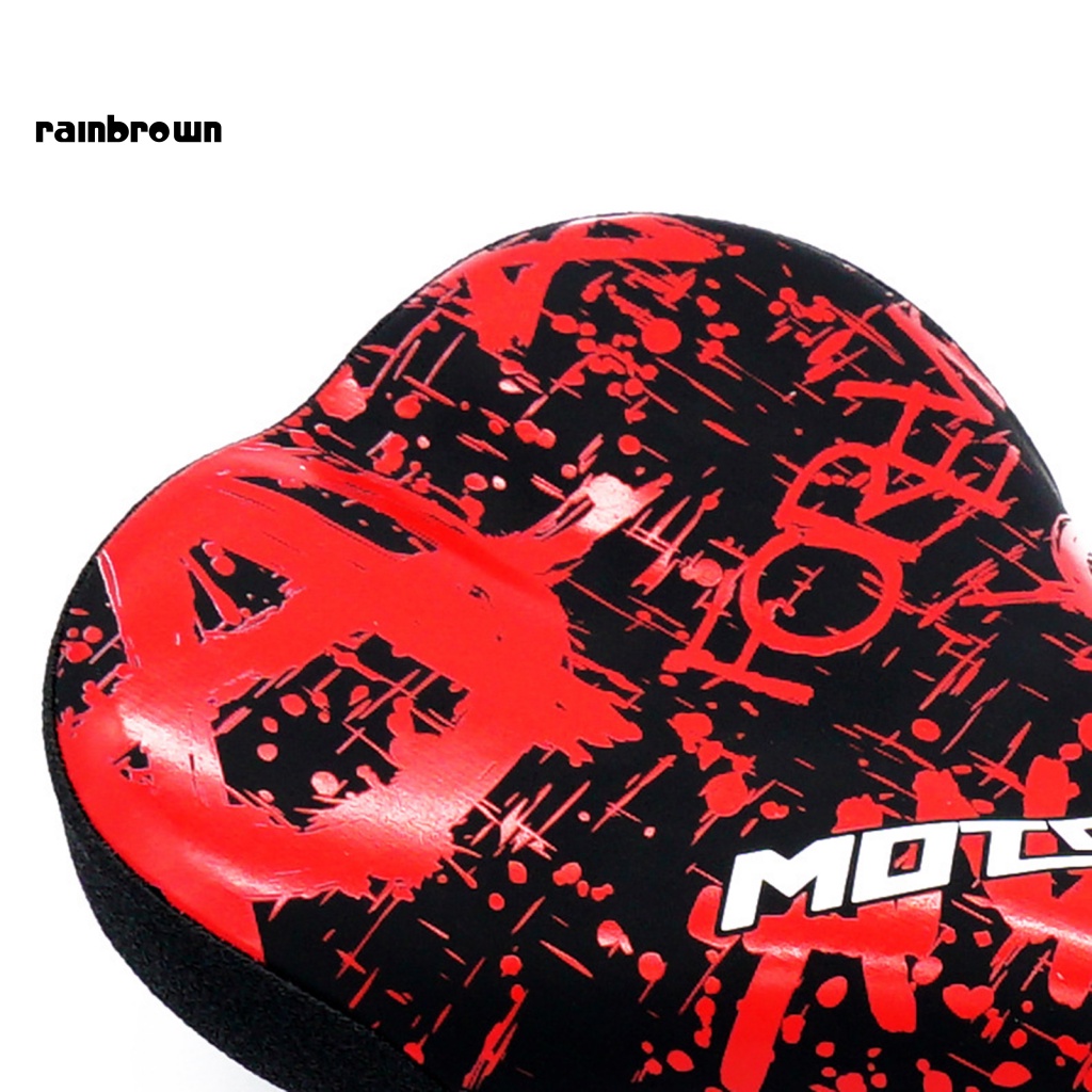 Yên Xe Đạp Giả Da Thoáng Khí Chống Sốc In Họa Tiết Graffiti Cho MTB