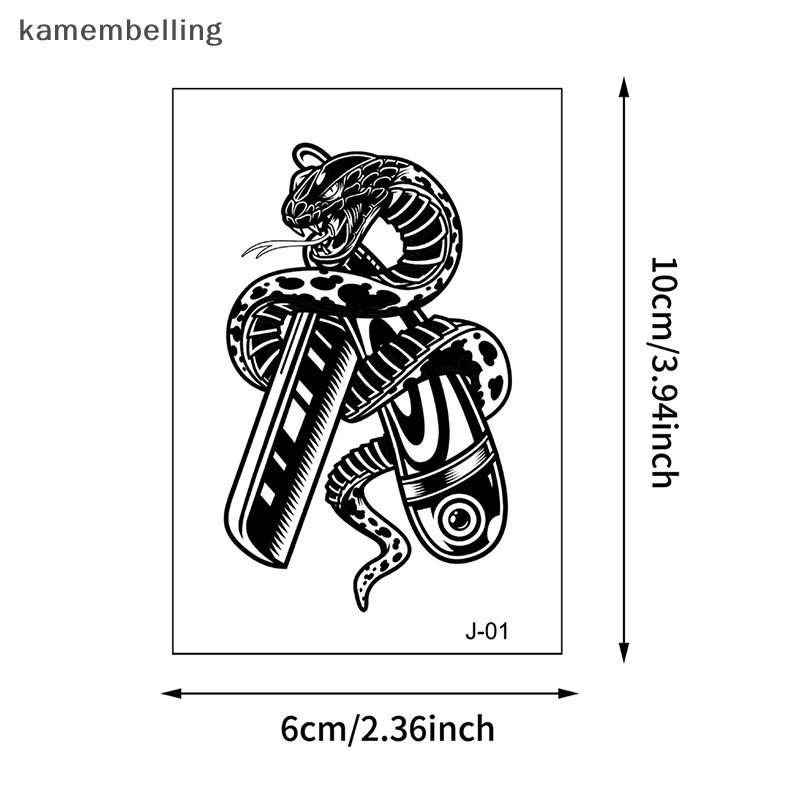 Hình Xăm Dán 3D Chống Nước kamembelling Độc Đáo