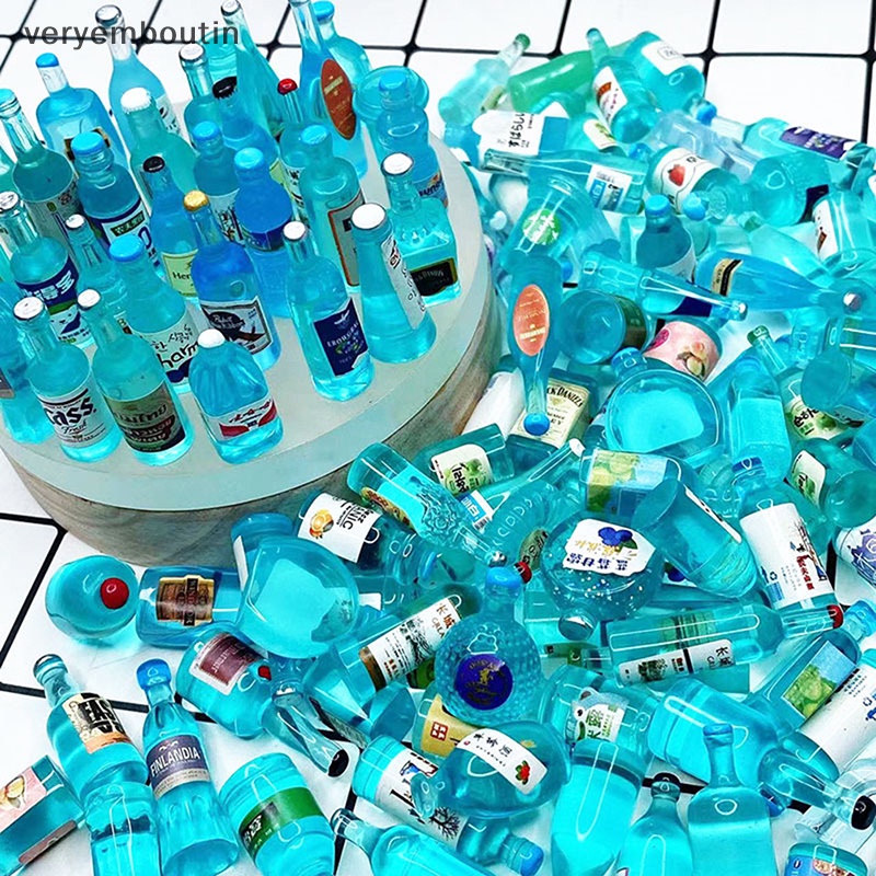 10 Chai Trong Suốt Dùng Đựng Kem / Đồ Uống Ba Chiều DIY