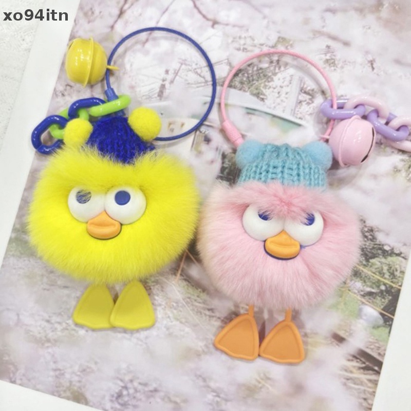 Móc Khóa Búp Bê Nhồi Bông Hình Vịt / Thỏ Dễ Thương