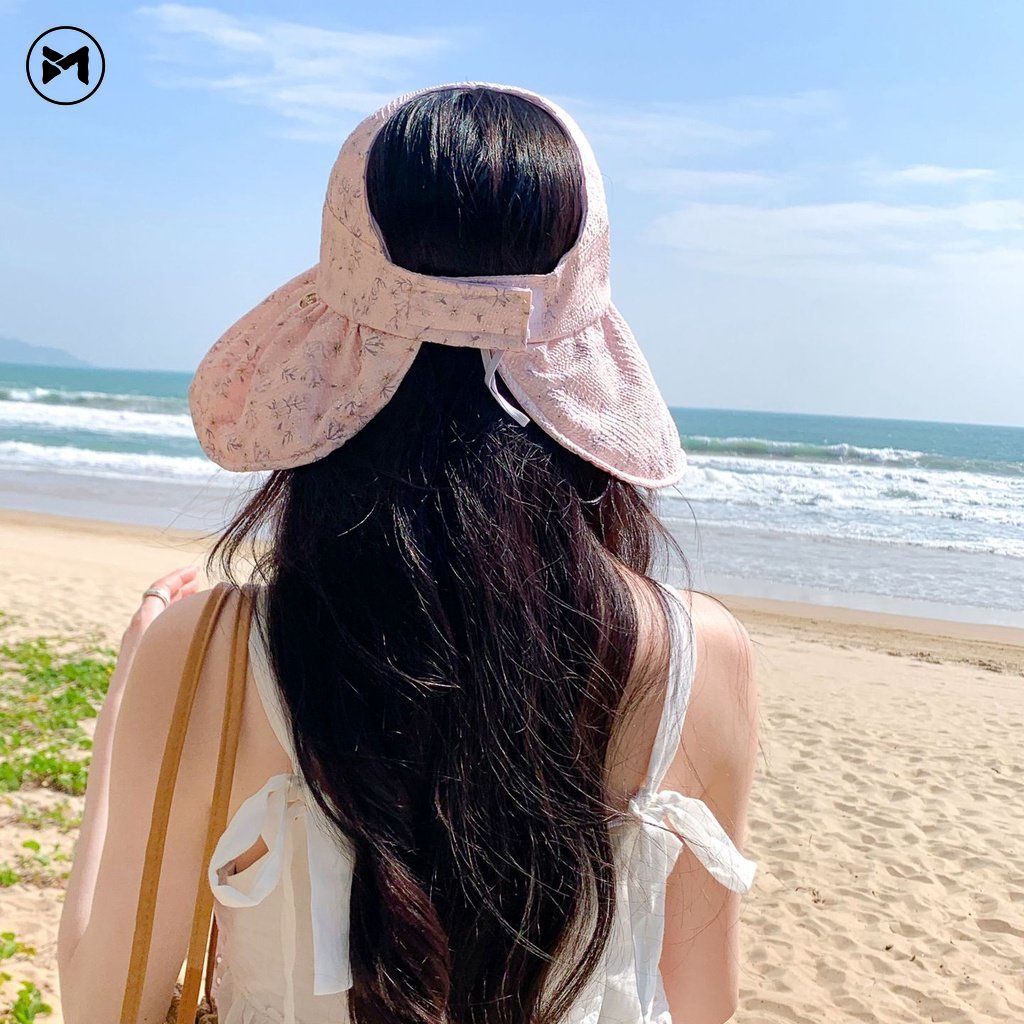 Mũ Cói Rộng Vành Che Nắng Chống Tia UV Màu Đen Thời Trang Mới 2023