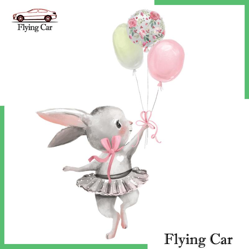 Decal Dán Tường Hình Thỏ Múa Ba Lê Cho Bé [Lzdjfmy2]