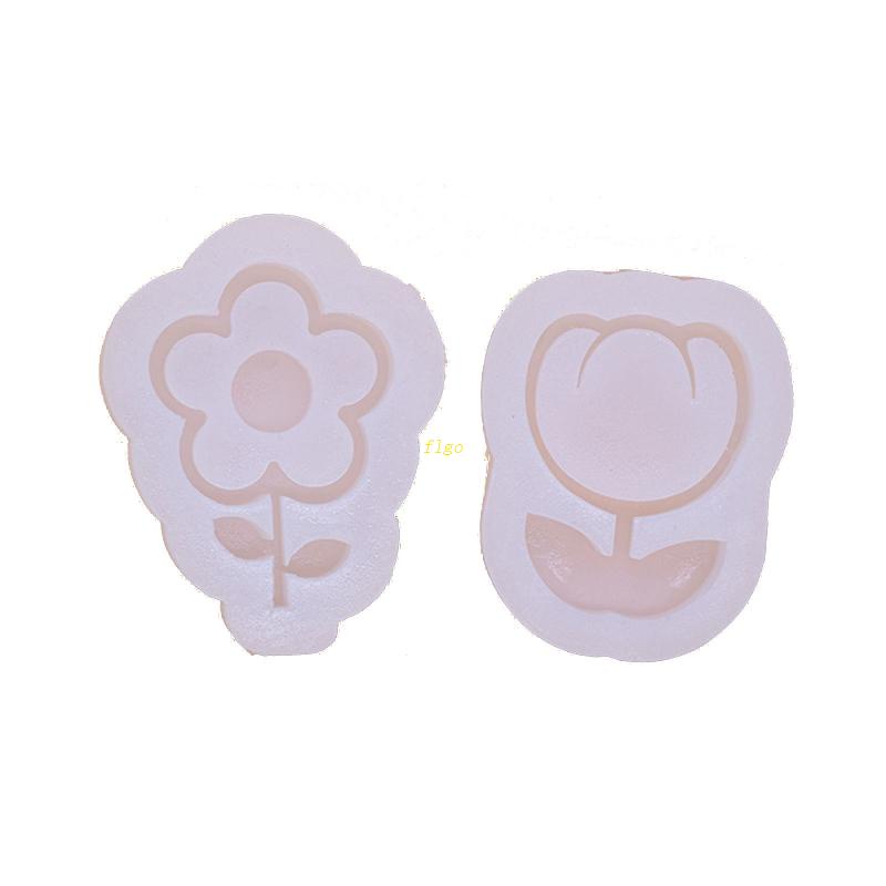 Khuôn Silicone Làm Kẹo Mút / Sô Cô La Hình Bông Hoa