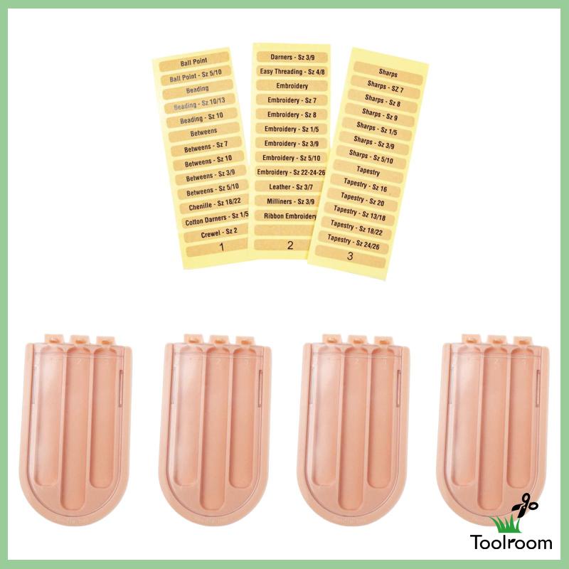 Hộp Đựng 4 Cuộn Chỉ Thêu Ba Ngăn Tiện Dụng Khi Đi Du Lịch