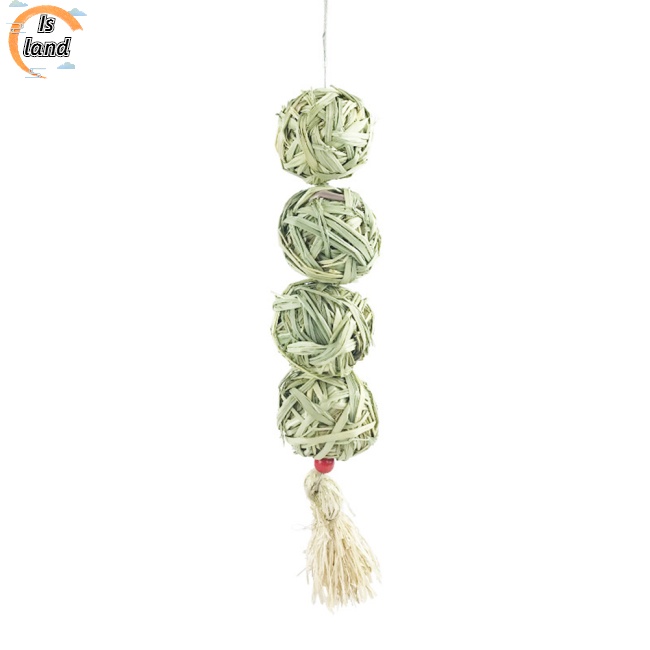 Đồ Chơi Bóng Rơm Tự Nhiên Treo Lồng Nuôi Thú Cưng Thỏ / Chuột Hamster Giảm Căng Thẳng