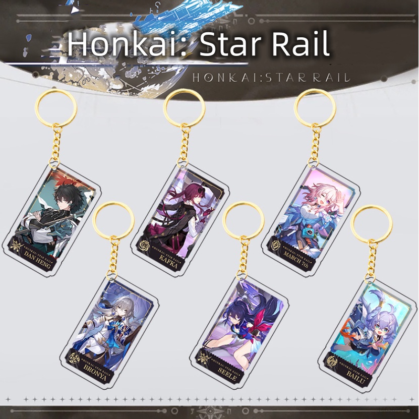 Mới Móc Chìa Khóa Bằng Acrylic In Hình Nhân Vật Trong Game Peripherals Honkai: Star Rail Trong Phim Himeko March 7th