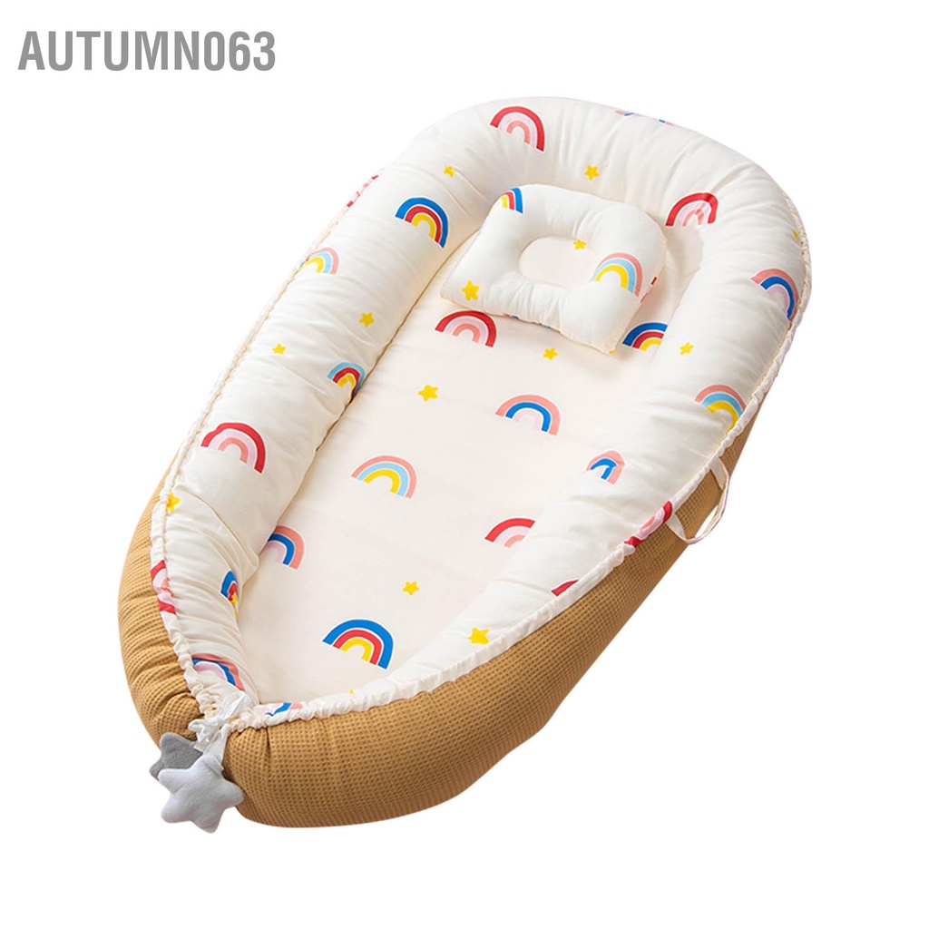 Autumn063 Baby Lounger Mềm mại thoáng khí Thiết kế công thái học Giường ngủ cho trẻ sơ sinh di động trong nhà ngoài trời
