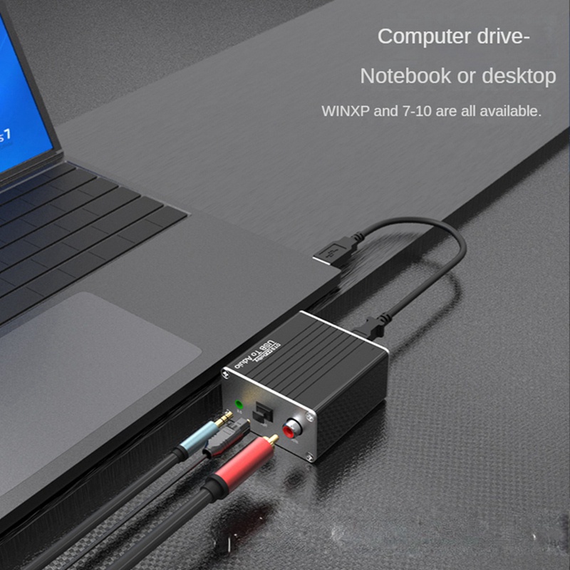 Bộ chuyển đổi USB sang âm thanh Card âm thanh PC cho PS5 sang 3.5mm Loa AUX Bộ chuyển đổi sợi quang Đồng trục DTS Dolby 5.1 Mã nguồn