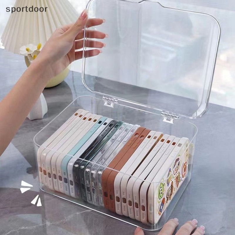 Hộp Nhựa Trong Suốt Đựng Dây Cáp Để Bàn Tiện Lợi