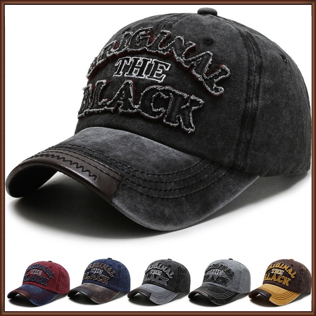 Mũ Lưỡi Trai Vành Cong In Chữ Phong Cách Retro Thời Trang Cho Nam Nữ