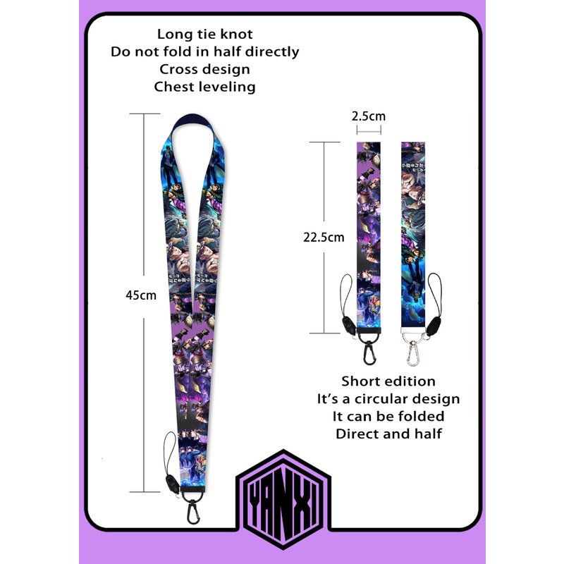 Z & M ❀ Dây Ruy Băng Đeo Thẻ In Hoạt Hình Jojo 'S Bizarre Adventure Dễ Thương