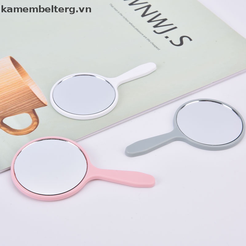 Gương Trang Điểm Tròn Cầm Tay KAM Có Tay Cầm Tiện Lợi