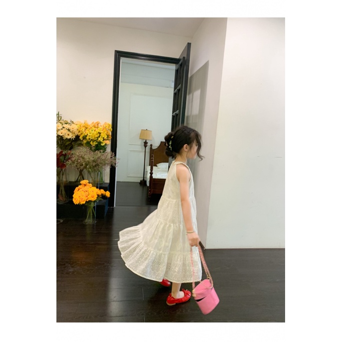 Đầm Công Chúa Màu Trắng Thời Trang Mùa Hè 2023 Dành Cho Bé Gái 1-12 Tuổi