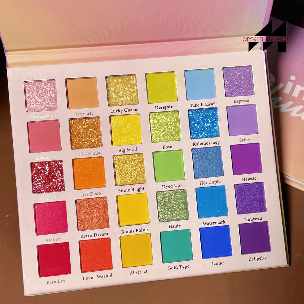 Bảng Phấn Mắt 30 Màu Sắc Long Lanh Chống Nước Dành Cho Nữ