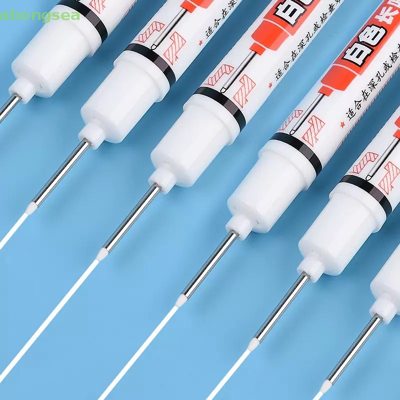 Abongsea Bút Đánh Dấu Mực Trắng Hai Đầu Dài 20MM Đa Năng Dùng Trong Làm Mộc