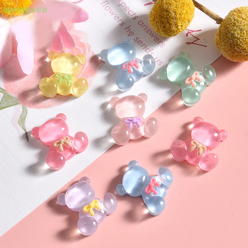 Set 10 Hộp Đựng Điện Thoại Trong Suốt Hình Gấu Thắt Nơ Bongsea