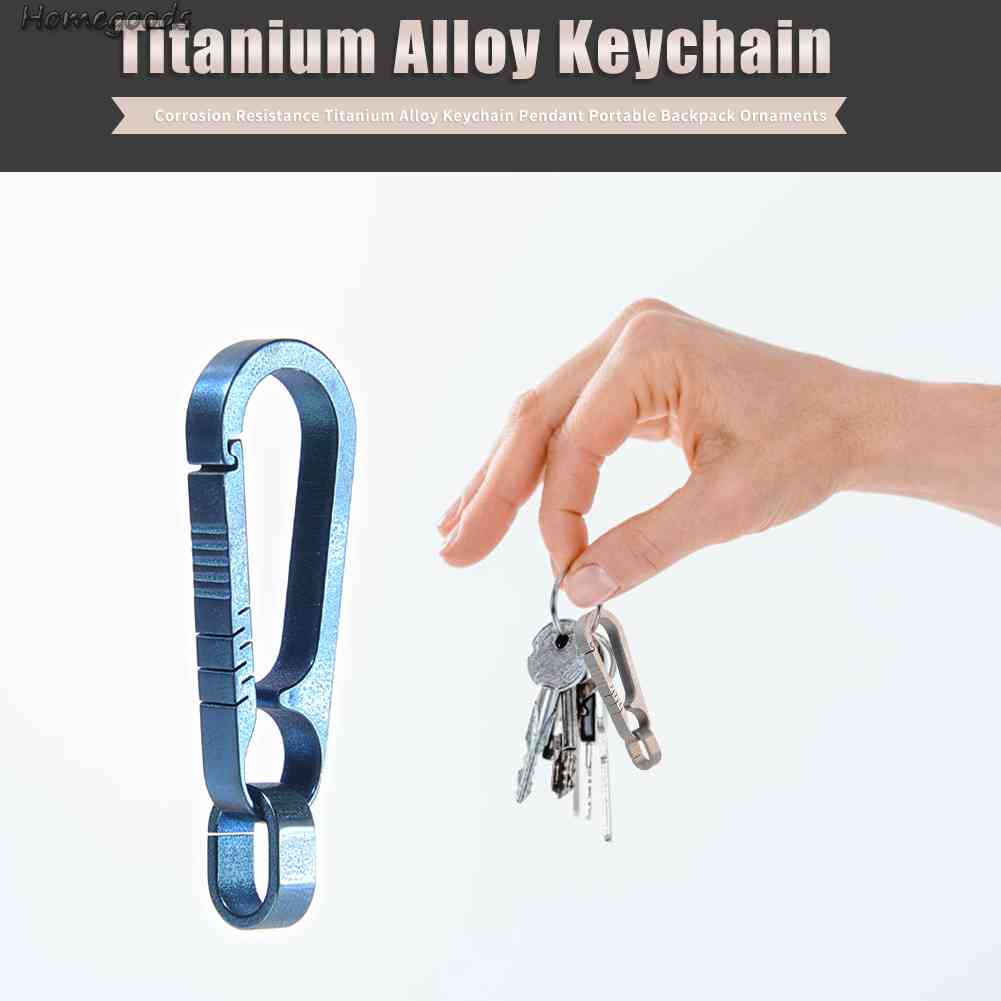 Pro-hot Móc Khóa Mini Dạng Nhấn Bằng Hợp Kim Titan Co Giãn [homegoods.vn]