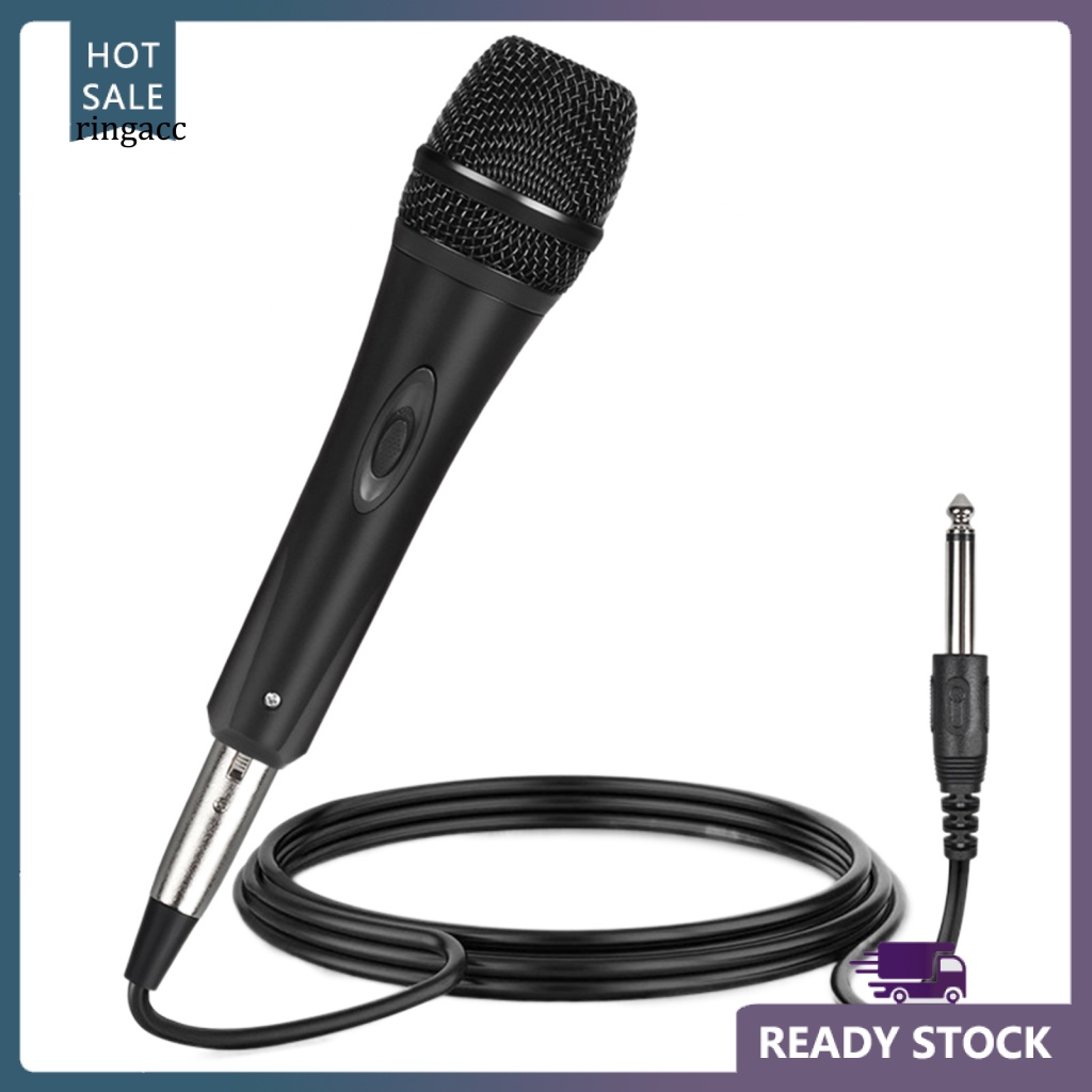 Micro Âm Thanh Cầm Tay Độ Nhạy Cao Không Gây Tiếng Ồn Cổng 6.5mm Tiện Dụng Cho Gia Đình