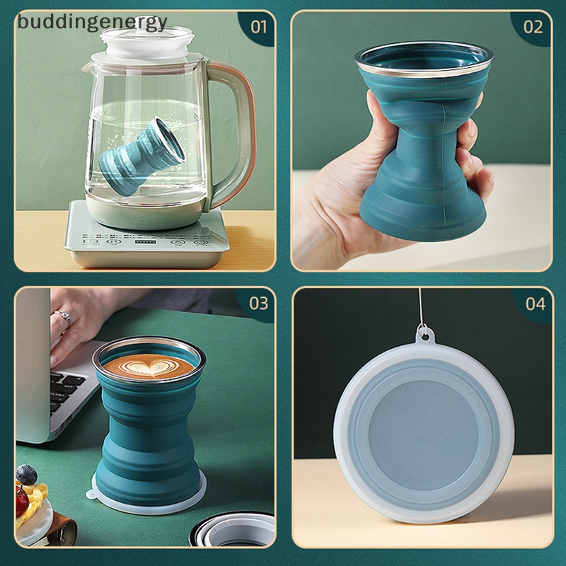 Cốc Uống Cà Phê Silicone 320ml Thiết Kế Gấp Gọn Tiện Dụng