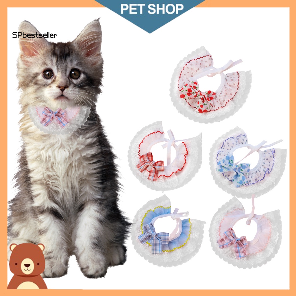 Yếm Ăn Polyester Thân Thiện Với Da Chống Mòn Không Gây Kích Ứng In Họa Tiết Nhiều Màu Sắc Dành Cho Thú Cưng